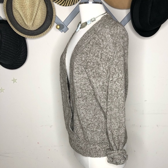 Silence plus  noise tan v neck sweater - Picture 8 of 8